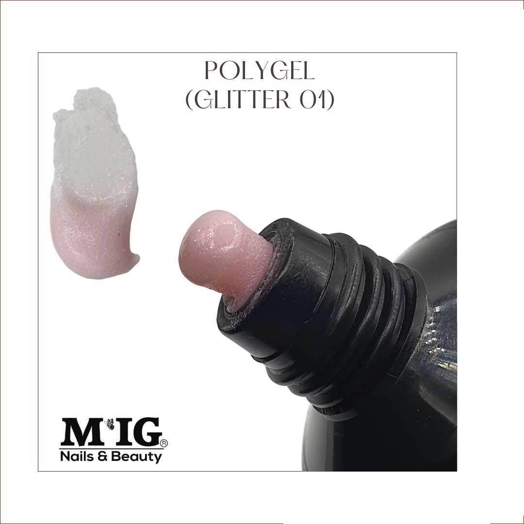 Polygel Cover Glitter - MIGSHOP.RO