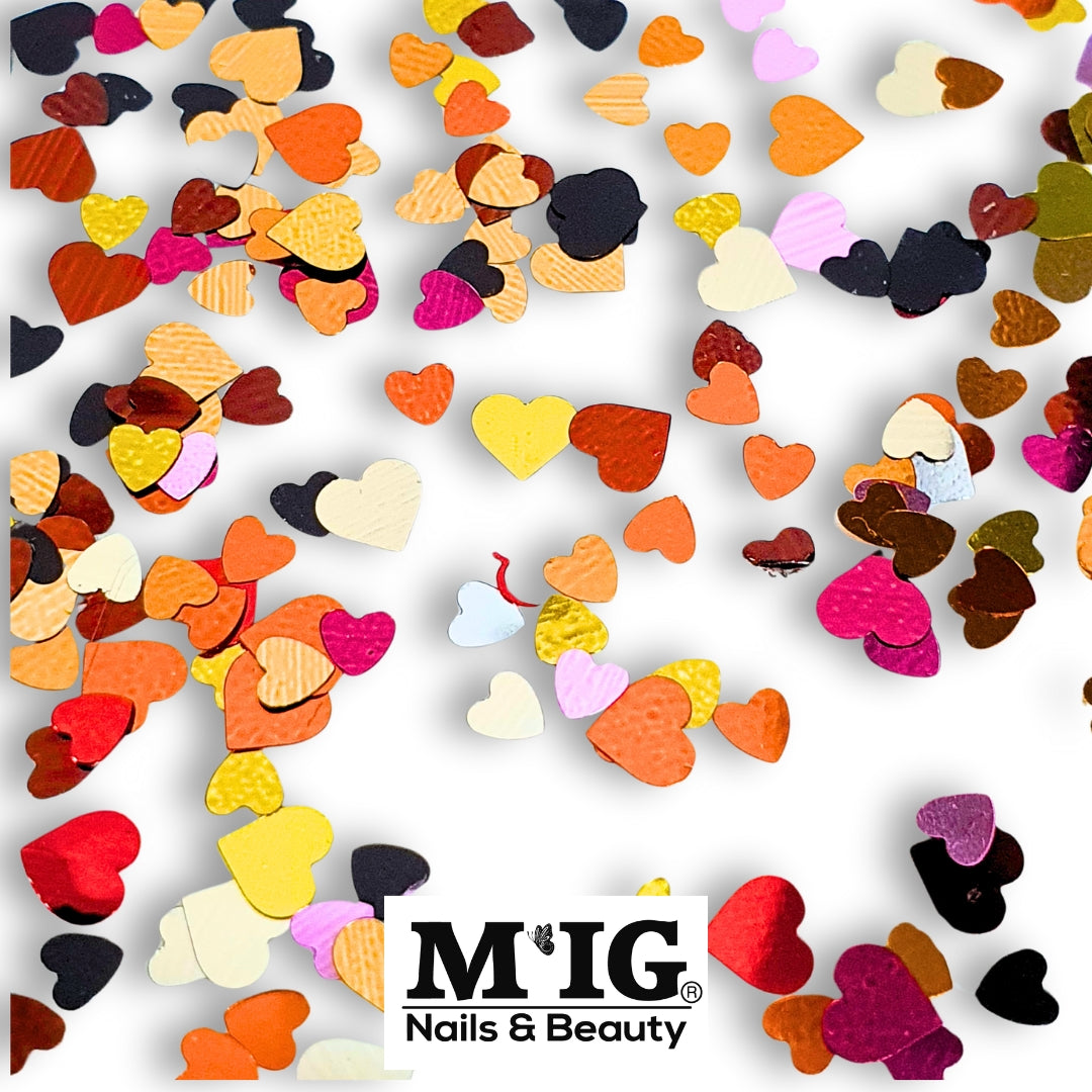 (^_^)♡ Inimioare - Love (decor metalizat) – MIGSHOP.RO