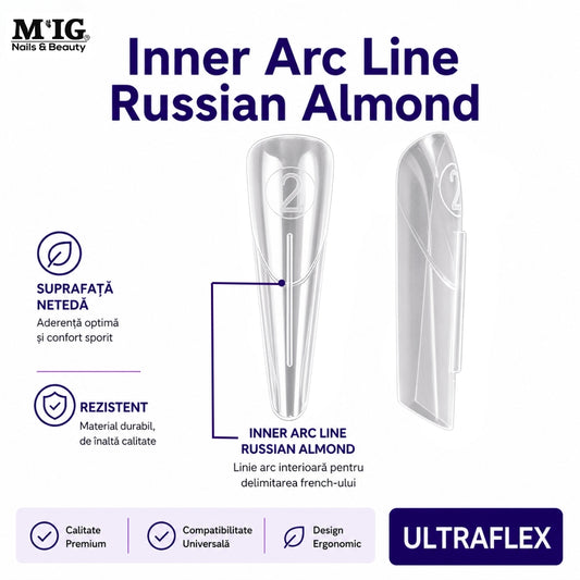 Tipsuri Inner Arc Line – Russian Almond Ultraflex