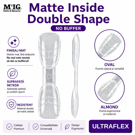 Tipsuri Matte Inside Double Shape – Oval & Almond Ultraflex