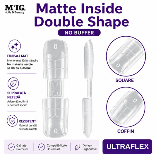 Tipsuri Matte Inside Double Shape – Square & Coffin Ultraflex