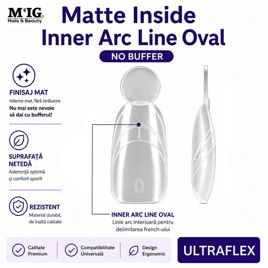 Tipsuri Matte Inside Inner Arc Line Oval –Ultraflex