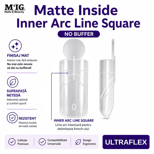 Tipsuri Matte Inside Inner Arc Line Square – Ultraflex