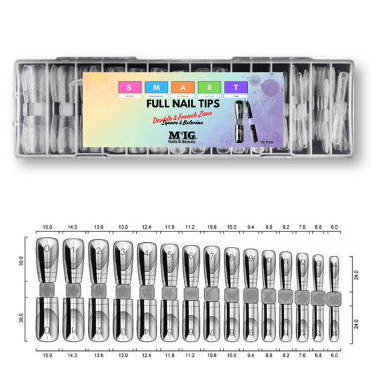 Tipsuri Full  Double & French Zone (Square & Balerina)