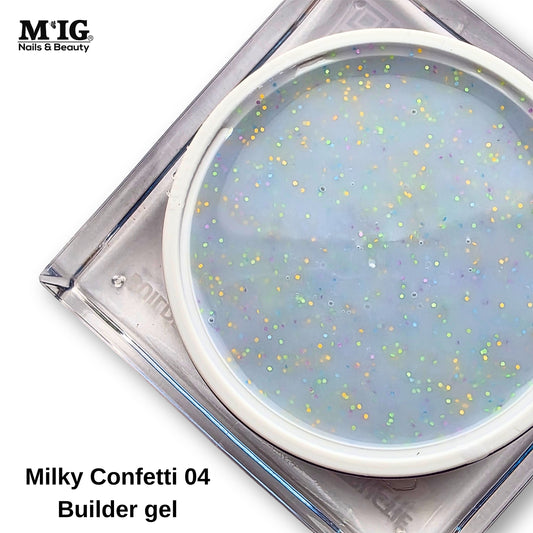 Milky Confetti 04 Builder Gel