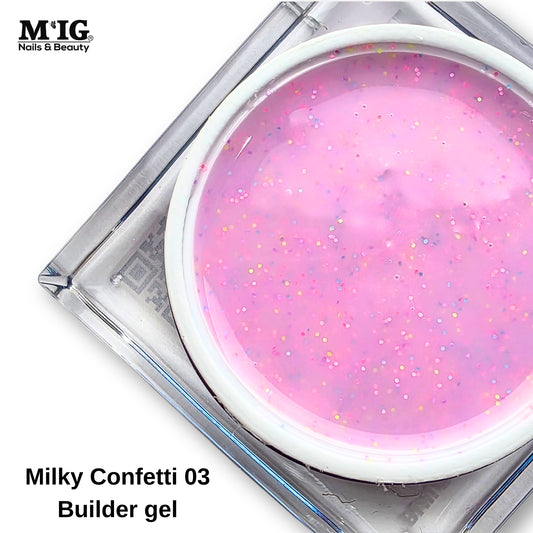 Milky Confetti 03 Builder Gel