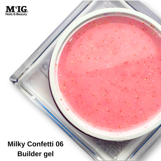 Milky Confetti 06 Builder Gel