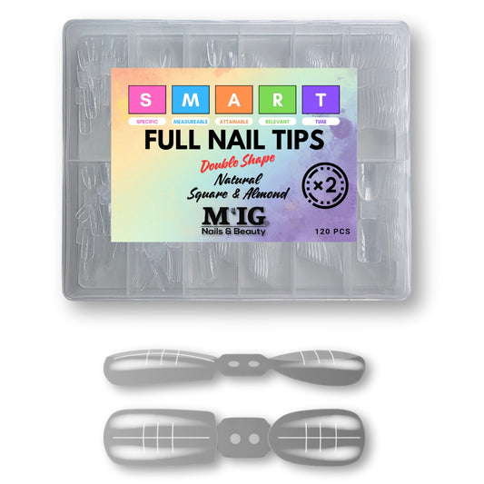 Tipsuri Full  Double Shape Natural Square & Almond