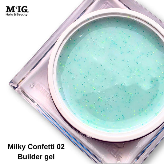 Milky Confetti 02 Builder Gel