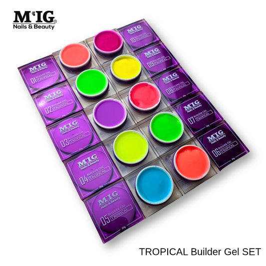 Tropical Builder Gel  SET (10 culori x 50ml)