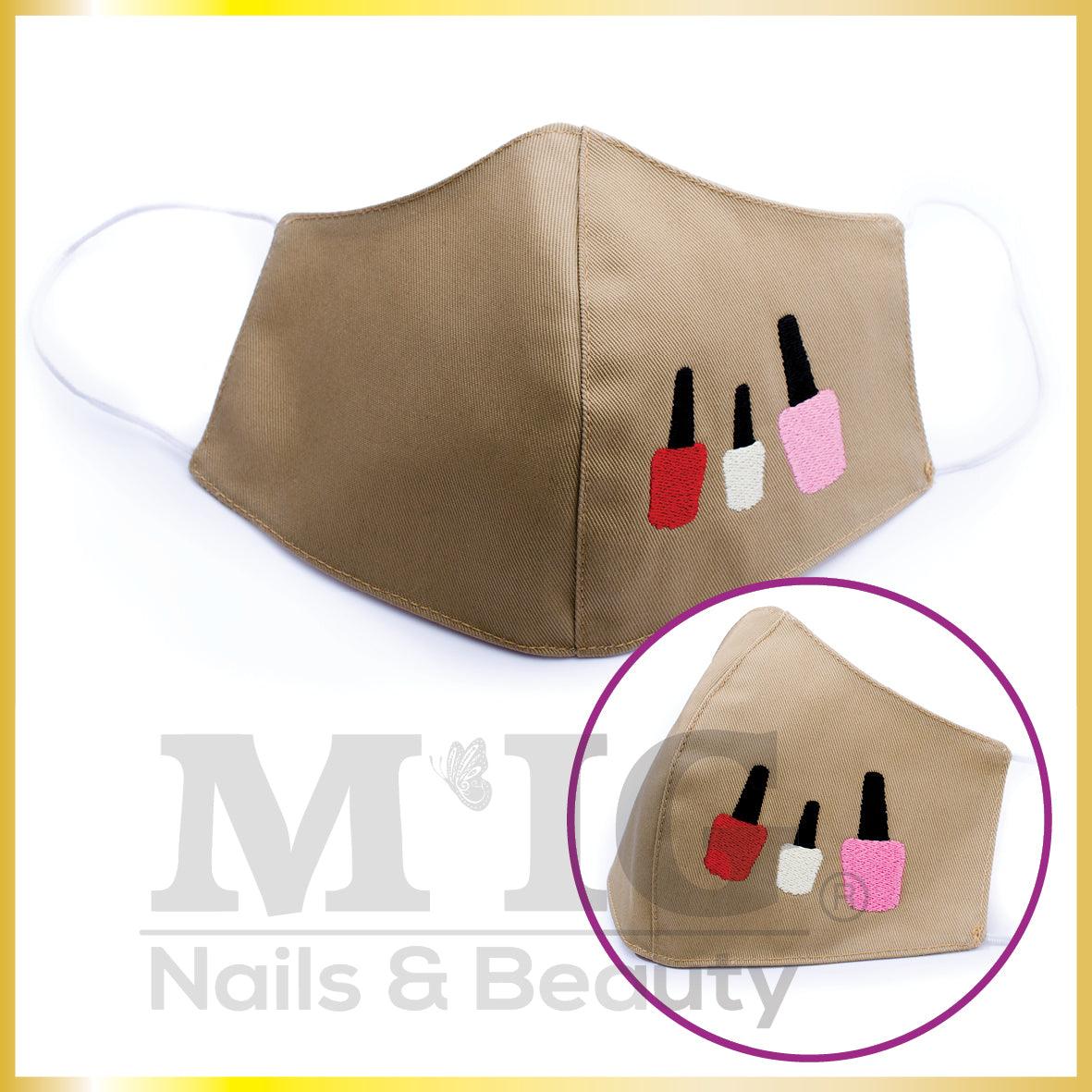 Masca de praf bumbac fashion brodata (gel polish) - MIGSHOP.RO